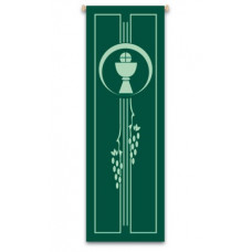 Church Banner, Chalice and Grapes